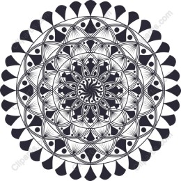 Black and White Mandala