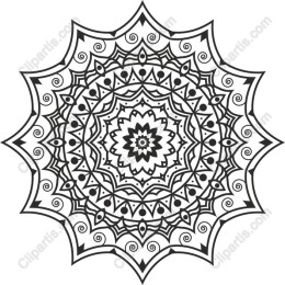 Black and White Mandala