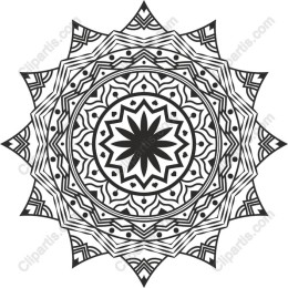 Mandala - Black & White Intricate