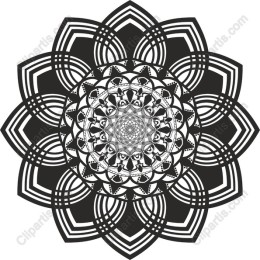 Mandala - Intricate Black and White