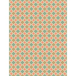 Pastel Floral Geometric Pattern