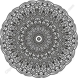 Black and White Mandala