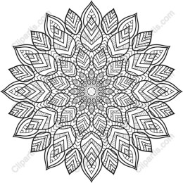 Intricate Mandala Leaf