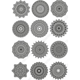 Mandala Set - 12 Intricate