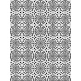 Gray Floral Pattern