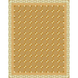 Golden Geometric Pattern