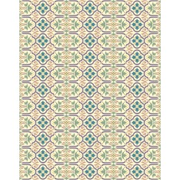 Vintage Floral Mosaic Pattern