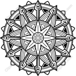 Geometric Star Mandala