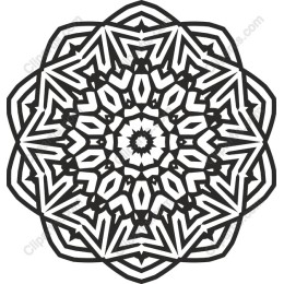 Black and White Mandala