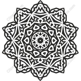 Intricate Black and White Mandala
