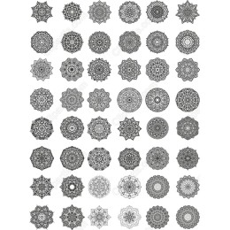 Mandala Clipart Bundle - 50 Unique Intricate