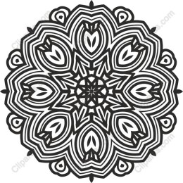 Black and White Mandala