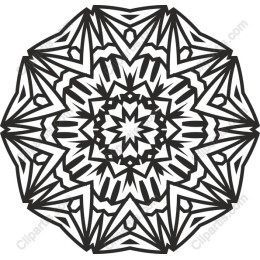 Intricate Black and White Mandala