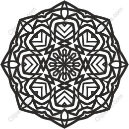 Elegant Black Mandala
