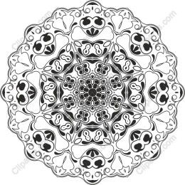 Black and White Mandala