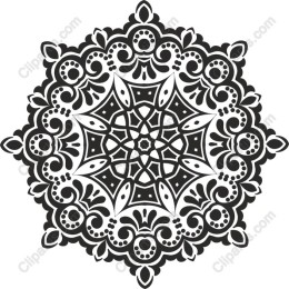 Intricate Black and White Mandala