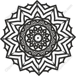 Intricate Black and White Mandala