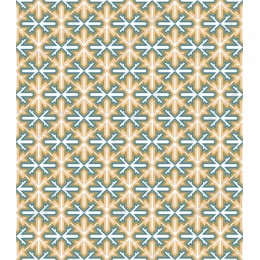 Vibrant Geometric Turquoise and Gold Pattern