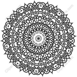 Elegant Black and White Mandala