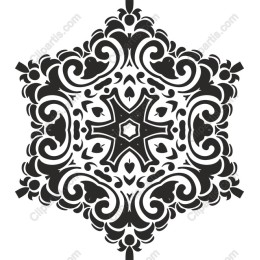 Elegant Black-and-White Floral
