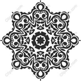 Intricate Black and White Mandala