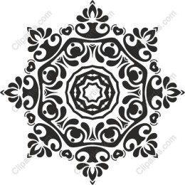 Elegant Black and White Mandala