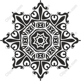 Black Ornate Mandala