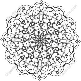 Elegant Black and White Mandala