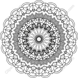 Mandala: Intricate Black and White Art