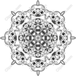 Black and White Mandala