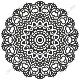 Elegant Black and White Mandala