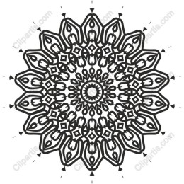 Elegant Black and White Mandala