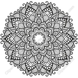 Mandalic Floral Pattern
