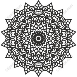 Black and White Mandala
