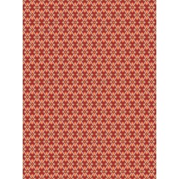 Red Geometric Pattern