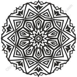 Black and White Mandala