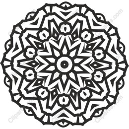 Mandala - Intricate Black and White