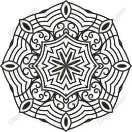 Mandala Line Art