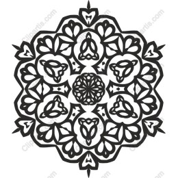 Elegant Black and White Mandala