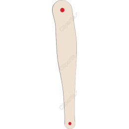 Creative Abstract Shape with Red Accents