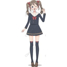 Cheerful School Girl