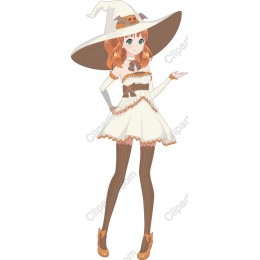 Whimsical Witch Character