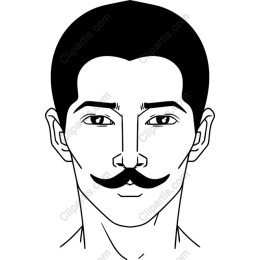 Stylish Mustached Man