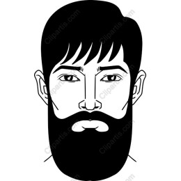 Stylish Monochrome Beard Man