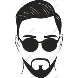 Modern Man Portrait with Sunglasses