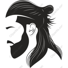 Long-Haired Man with Beard