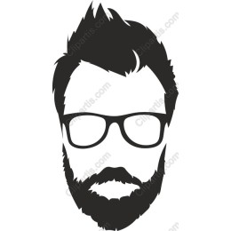 Bearded Man with Glasses