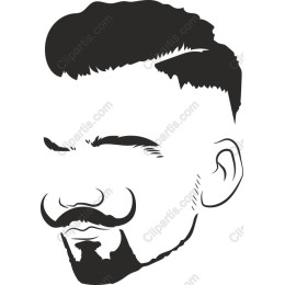 Stylized Gentleman with Mustache