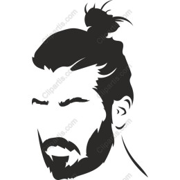 Stylish Male with Top Knot