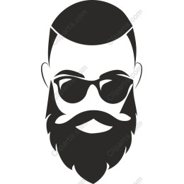 Stylish Bearded Man in Sunglasses